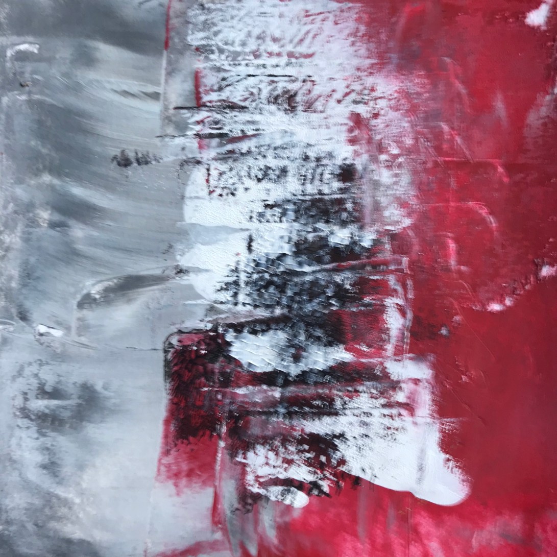 Losing Faith, acrylic, 140 x 140mm